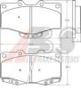 TOYOT 0446535080 Brake Pad Set, disc brake